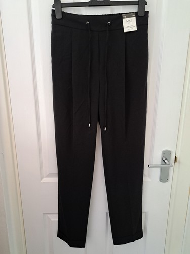 Womens black tapered - womens, m&s
