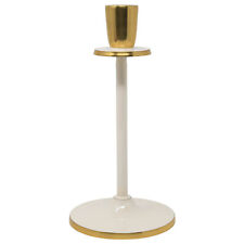 Aluminum Candle Holder Cream Medium Dinner Taper Candle Stick Tabletop Decor