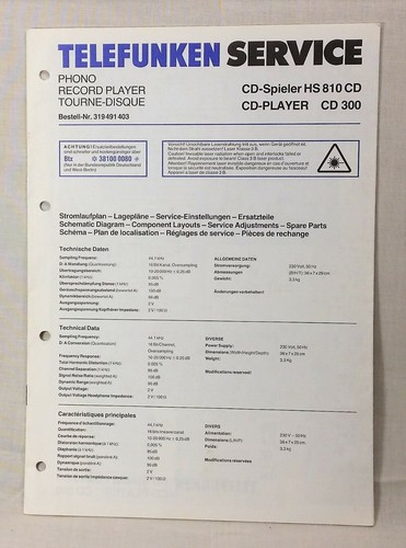 Original telefunken service - original,
