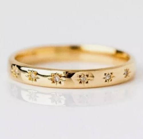 18k gold plated - gold, star