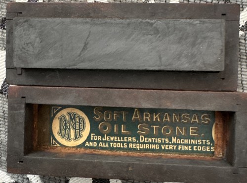 Vintage carpenters oil - , stone