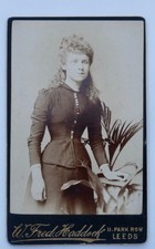 CDV OF PRETTY VICTORIAN LADY, BY HADDOCK OF LEEDS