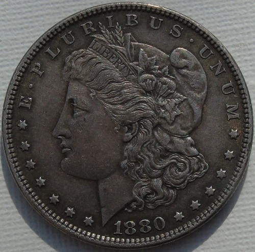 1880 usa silver - silver, morgan