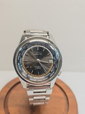 1967 SEIKO World Time Automatic 6217-7000 Men's Stainless Steel Watch Running