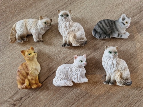 Set six ceramic cat - six, magnets