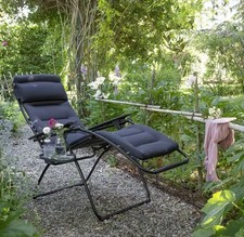 Lafuma Air Comfort Futura Foldable Outdoor Sun Lounger Acier {Needs Repair) B+