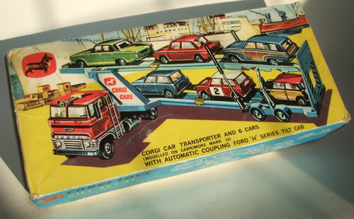 Corgi car transporter gift - car,
