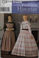 NEW Simplicity 7212 Adult Women Costume Victorian Civil War Dress 6 8 10 12