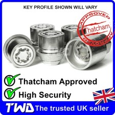 4x ALLOY WHEEL LOCKING NUTS - FORD F0CUS HIGH-SECURITY THATCHAM LUG STUD BOLTS