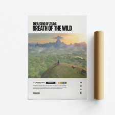 Legend of Zelda: Breath of the Wild (2017) Video Game Art Poster / Print