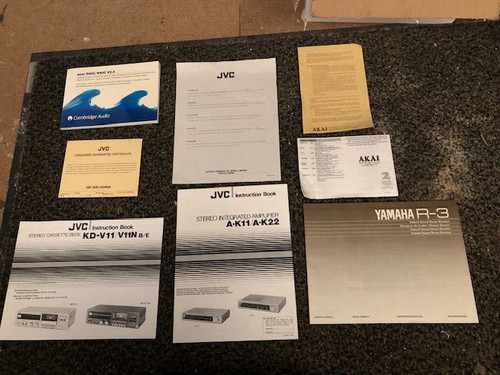 Job lot manuals - job, -cambridge