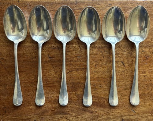Antique silver plate cutlery - plate, 6