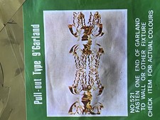 Vintage Christmas 9ft Foil Garlands X 3