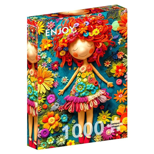 Puzzle 1000 colorful doll - puzzle,