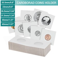 300Pcs Cardboard Coin Holder