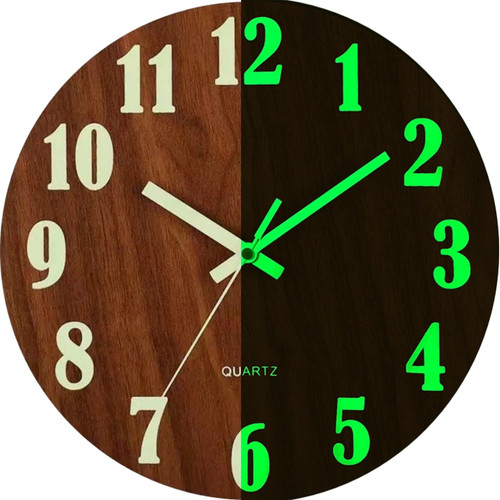 Wall clock large - wall, luminous