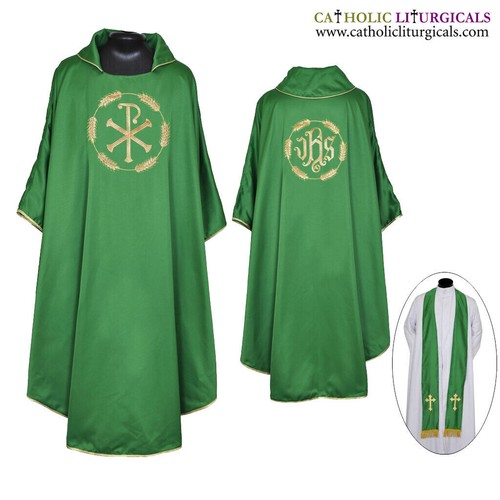 New green gothic - chasuble, &
