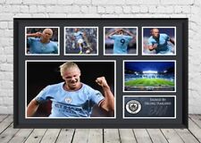 Erling Haaland Man City Signed Photo United Poster Football Memorabilia