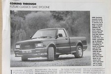 CSC 1994 mag extracted article: Future Classic? GMC SYCLONE pickup