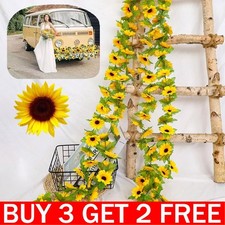8ft Fake Artificial Sunflower