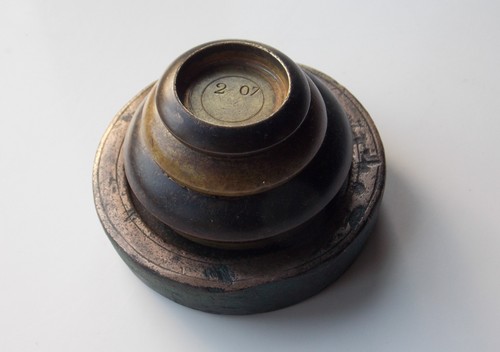 Georgian bronze 1lb scale - bronze,