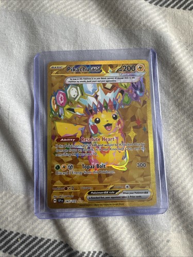 Gold pikachu 247 191 - gold, ex