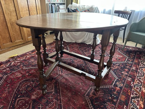 Oval drop leaf - drop, gate-leg