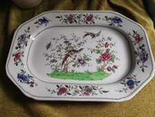 Victorian Copeland Late Spode Small Meat Platter Chelsea Bird