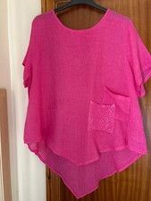 Pink Moda Italian 100% Llno