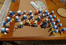 Bulk Lot of Smurfs Vintage Toys Peyo Schleich McDonald's and KINDER SURPRISE