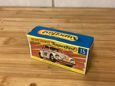 Matchbox Suoerfast No15 Volkswagen Excellent. Empty Box Only