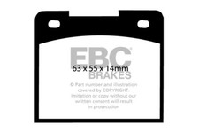 EBC Ultimax Front Brake Pads for Ford Cortina Mk1 1.2 (64 > 66)