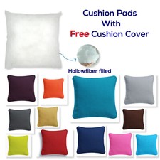 Square&Oblong Cushion Pads with FREE Plain Dyed Cushion Covers Home Office Decor