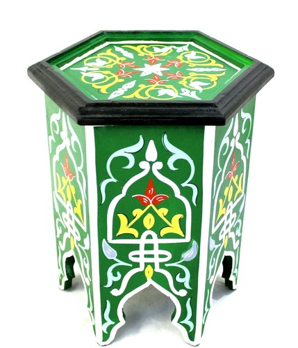 Moroccan side table corner - side,