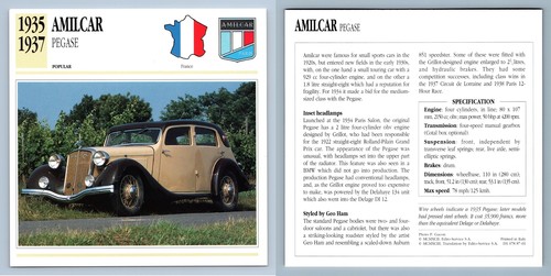 Amilcar pegase 1935 - -, 1935-37