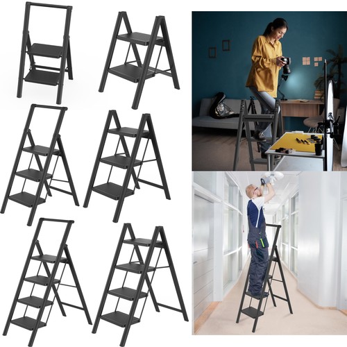 Folding step ladder - ladder, metal