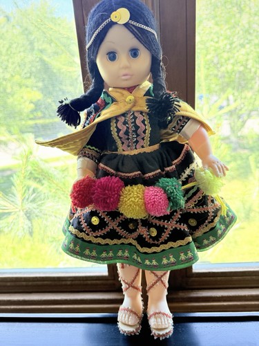 Handmade tall peruvian doll - peruvian,