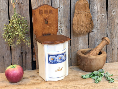 Antique german hanging salt - hanging,