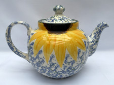 Poole Pottery Teapot 'Vincent' large 2 pint  hand painted