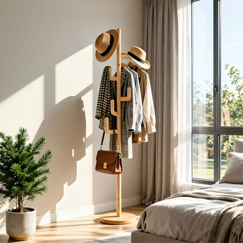 Coat hat racks solid - coat, wooden
