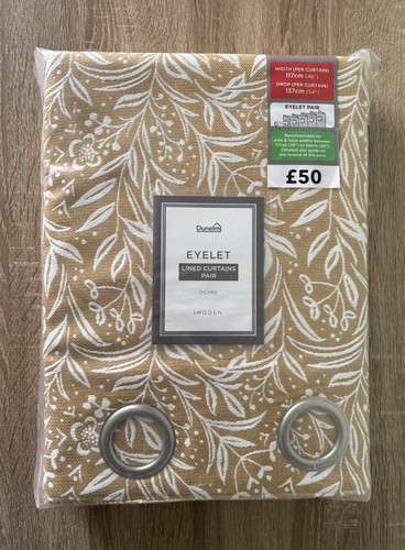 Dunelm eyelet lined - eyelet, curtains