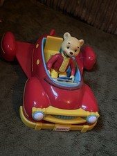Retro Rupert Bear 3 in 1 Magic Car Plane Boat Push Along 2007 & Figure