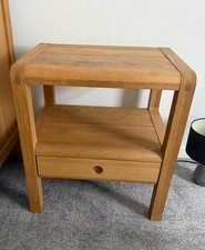 Habitat Radius Solid Oak Bedside Table - Original Simon Pengelly design