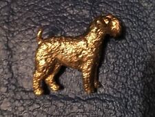 Vintage SILVER Gilt,Solid Silver, soft coated Wheaten SCW Terrier DOG Brooch