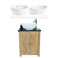 Solid Oak Bathroom Vanity Unit