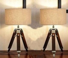 Tripod Table Lamp Stand Wooden