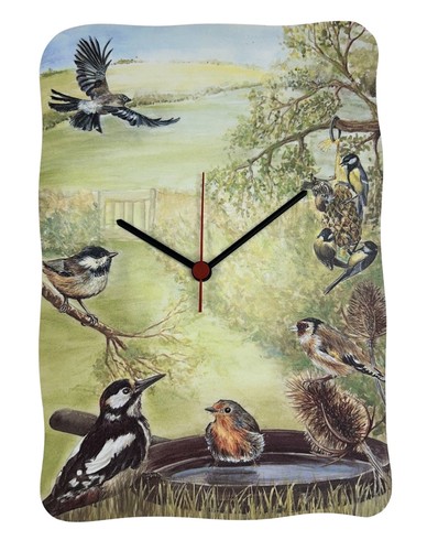 Garden bird clock - garden,