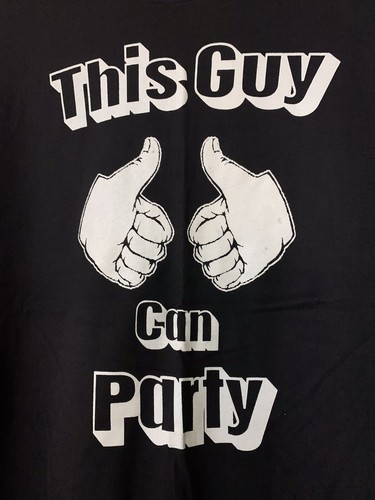 This guy can party dark - can,