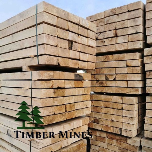 Green oak sleepers - oak, planks