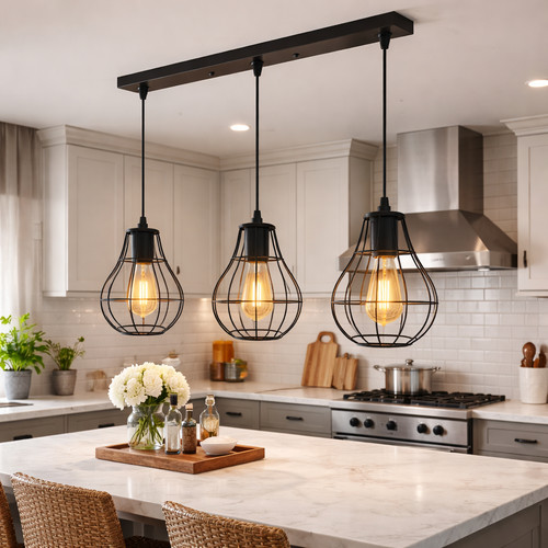 Industrial light pendant - industrial, 3-light